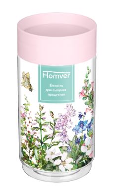 Ёмкость для сыпучих продуктов 1л (микс)